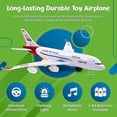 thumbnail image 3 of Juguetes de avión para niños, acción Bump and Go, avión de juguete para niños pequeños con flash LED y sonido para niños y niñas de 3 a 12 años (aviones airbus), 3 of 4
