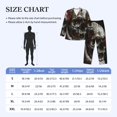 thumbnail image 4 of Fotbe Realistic Rose Skull Pijama de Hombre con Estampado de Manga Larga, Conjunto de 2 Piezas, Ropa de Dormir Suave y Cómoda con Bolsillos-XX-Large, 4 of 7