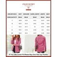 thumbnail image 3 of Chase Secret Women's Button Denim Jacket Distressed Ripped Long Sleeve Jean Coat Petite, 3 of 6