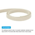thumbnail image 4 of Uxcell Cotton Twill Tape 1/4" 50 Yards Cotton Ribbon Bias Binding Tape for Sewing Gift Wrapping Craft Beige, 4 of 4