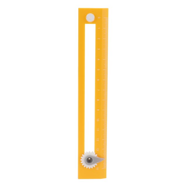 Règle de Mesure, Outil d'Apprentissage de Règle de Boussole Point de Boussole Réglable Facile à Utiliser Échelle Claire pour l'Étudiant Jaune