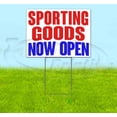 thumbnail image 1 of Sporting Goods Now Open (18" x 24") Yard Sign, Includes Metal Step Stake, 1 of 6