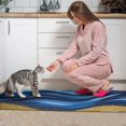 thumbnail image 3 of Blue and Gold Marble Pattern Anti Fatigue Kitchen Rugs Set Of 2, Non Slip Washable Decorative Floor Mats for Kitchen Sink Laundry, 17"x30" and 17"x47", 3 of 6