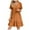 Orange, variant on Plus Size Dresses for Women Fashion Women Summer Casual V-Neck Short Sleeve Mini Dress Beach Dress Size S-5XL