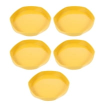 LABSERRON Flowerpot Tray 5Pcs Plastic Resin Water Tray for Indoor Plants