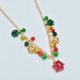 thumbnail image 2 of Collar de Navidad Collar de campana Collar con colgante de lazo Joyería de mujer JAMW Sencillez, 2 of 5