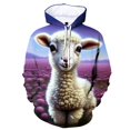 thumbnail image 3 of Sudadera con capucha de oveja con estampado 3D para hombre, sudadera con capucha con estampado de animales de cabra novedosa, sudaderas casuales de hip hop, sudaderas geniales de manga larga, 3 of 5