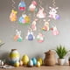 thumbnail image 4 of Conjunto de adornos colgantes en espiral para Pascua: conejitos y huevos para decorar fiestas de Pascua y celebraciones primaverales., 4 of 7