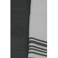 Mainstays 4Piece Solid/Stripe Kitchen Towel Set, Grey