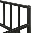 thumbnail image 4 of Black Metal Twin Daybed with Trundle - 77" x 39" Modern Lounge Frame for Living Room/Guest Room. Sturdy Steel, Easy Assembly, Holds 275lbs. Perfect for Small Spaces!, 4 of 6