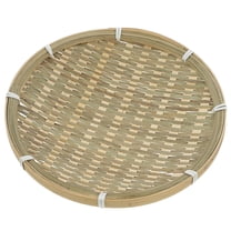 DRAFIDEEP Bamboo Woven Basket Light Green for Home Storage and Decor