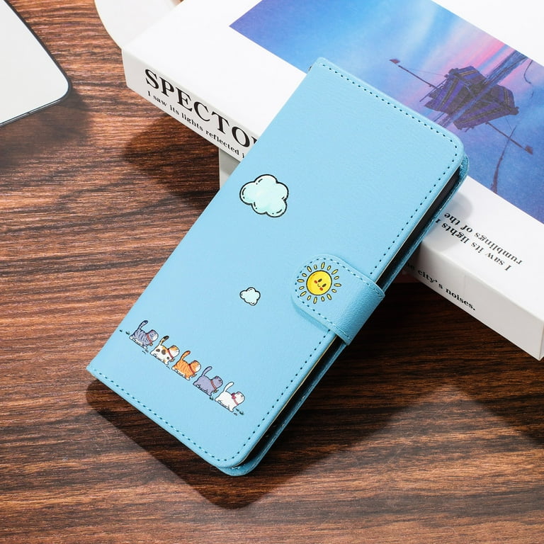 Phone Case for Google Pixel 8, Folding Faux Leather Cute