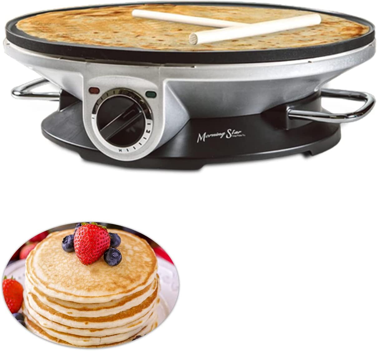 Morning Star Electric Crepe Maker with Large 13