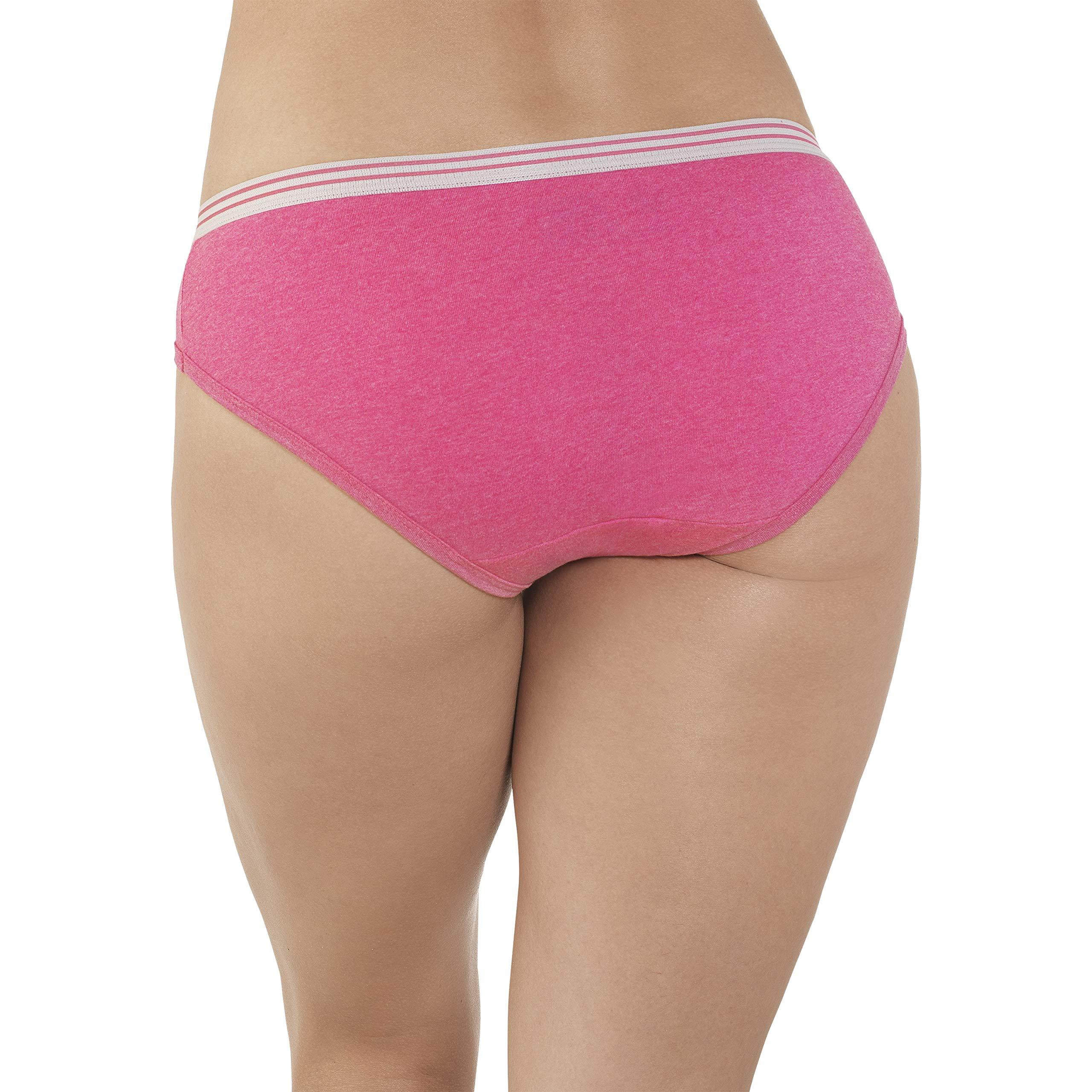 Women's Heather Low Rise Brief Panty, 6 Pack ; Sizes 5-8 