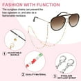 thumbnail image 4 of Uxcell Chaînes de Lunettes pour Femmes, Porte-Lunettes Chaînes de Perles Réglables pour Lunettes de Soleil, Multicolore, 4 of 7