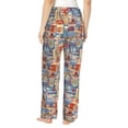 thumbnail image 3 of Picia Set Of Travel Vintage Womens Soft Woven Cotton Elastic Waistband Sleep Pajama Pant Lounge Sleep Pant With Pockets And Drawstring-XX-Large, 3 of 9
