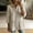 Khaki, variant on Only Moment Button Down Shirts for Women 3/4 Sleeve V Neck Ruffle Trim Polyurethane Fiber with Button Cuffs Dressy Casual Summer Outfits Early Fall Fashion Spring Clothes Yellow,2XL