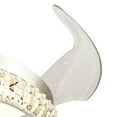 thumbnail image 6 of 36" LED Invisible Ceiling Fan Lamp Crystal Chandelier 3-Speed W/ Timing Remote, 6 of 10