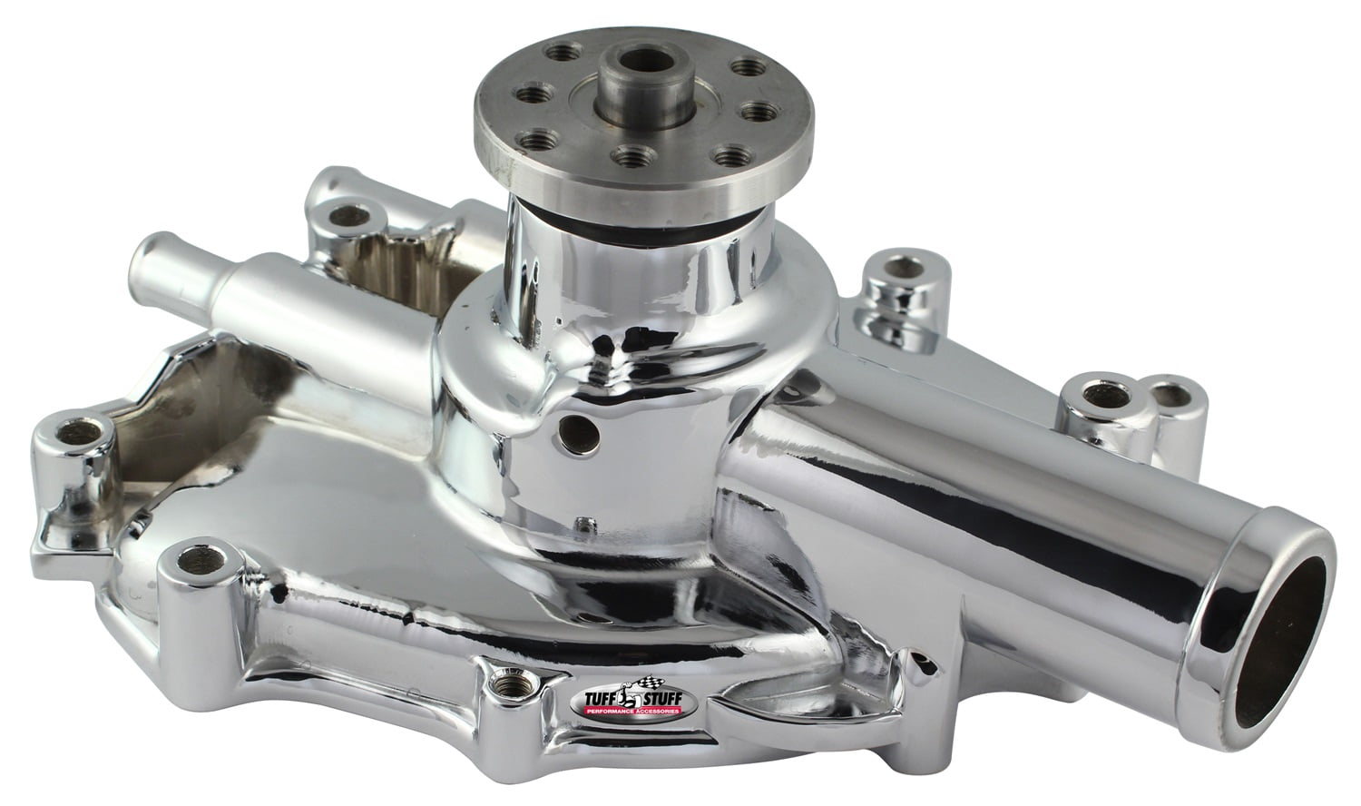 Tuff Stuff Water Pump 1353NB; Supercool Polished Aluminum for Chevy 262-400 SBC