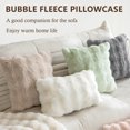 thumbnail image 3 of FEOYA Throw Pillows Covers 18*18 Inches Plush Pillowcase Cover Soft Pillows Cover Decorative Cushion Cover Faux Fur Pillow Case for Sofa Bedroom Farmhouse Living Room 2 Pack, 3 of 7