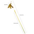 thumbnail image 2 of Cat Toy Wand Interactive Faux Feather Kitten Play Wand Cat Stick Toy with Bell, 2 of 10