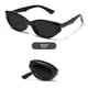 thumbnail image 1 of Gafas de sol plegables Gafas de sol a prueba de rayos ultravioleta Gafas de sol de moda para exteriores con forma de ojo de gato para mujer de estilo europeo y americano, 1 of 6