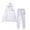White, variant on Women Sweatsuits Sets - Long Sleeve Hoodie With Sweatpants Womens Matching Sets Fall Womens Activewear Sets