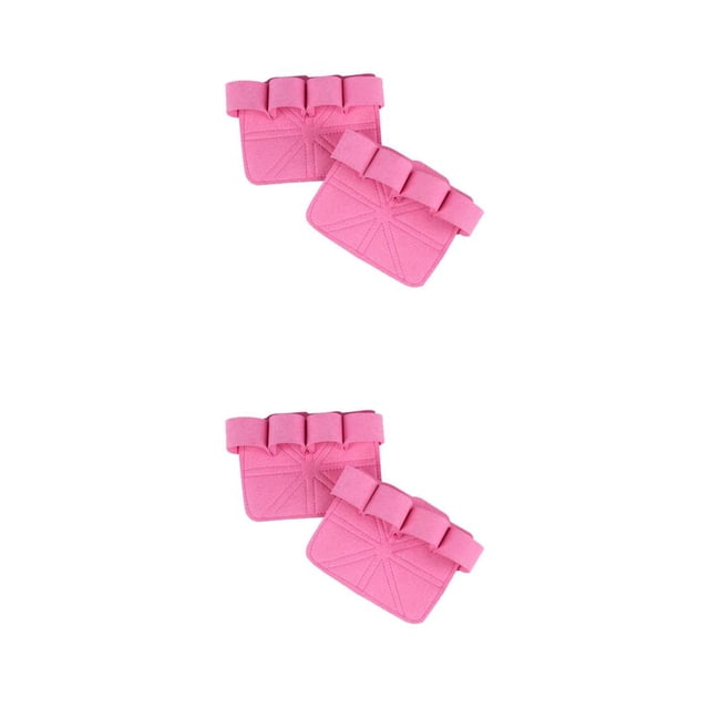 Greeniant 1 par de guantes de microfibra para levantamiento de pesas, entrenamiento portátil, culturismo, protector de palma de mano, accesorios Rosado 2piezas