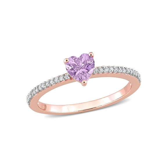Everly Women's Amethyst 10k Rose Gold Ring
