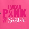 thumbnail image 2 of Wild Bobby, I Wear Pink for My Sister Survivor, Breast Cancer Awareness, Front and Back Men Graphic Tee, Neon Pink, Small, 2 of 4