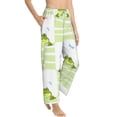 thumbnail image 2 of Xecao Frogs and Dragonflies Women's Straight Lounge Pajama Pants: The Epitome of Relaxed Sleepwear, 2 of 9