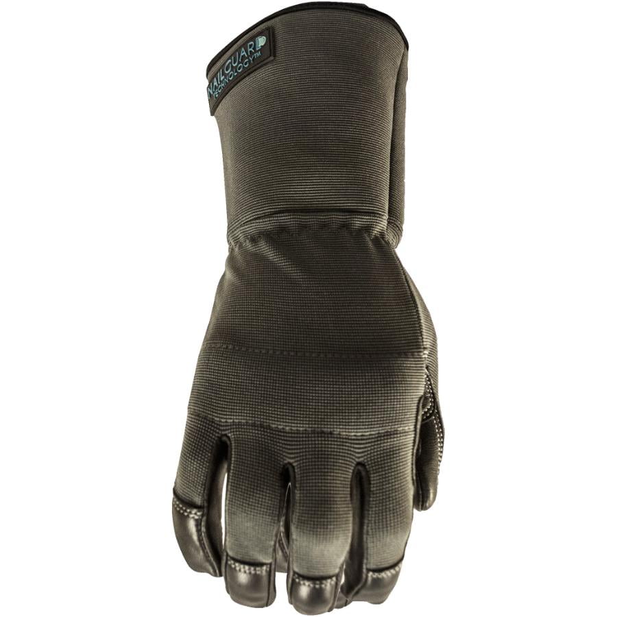 long cuff leather gloves