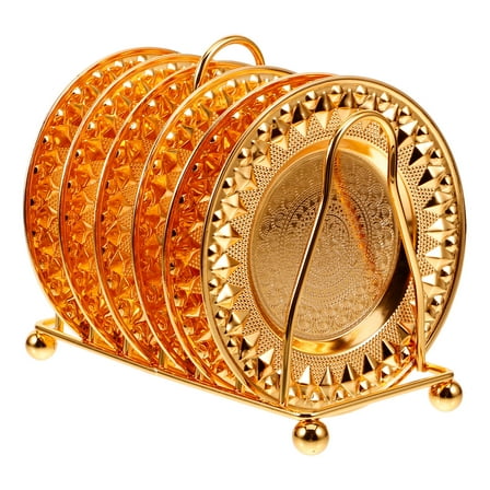 ADDHAT Snack Plates Golden Iron 1 Set 5.5x4.7x2.8in For Kitchens Restaurants Hotels