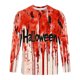 thumbnail image 5 of Amzcrzy - Sudadera Para Hombre, Estilo Casual, Cuello Redondo, Manga Larga, Para Halloween, Con Estampado De Moda, Color Rojo, 5Xl, 5 of 5