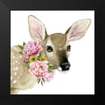 thumbnail image 2 of Popp, Grace 15x15 Black Modern Framed Museum Art Print Titled - Deer Spring I, 2 of 5