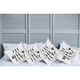 thumbnail image 2 of Ambesonne Saying Throw Pillow Cover 4 Pack, All We Need Is Love Phrase, 16", Charcoal Grey White, 2 of 7