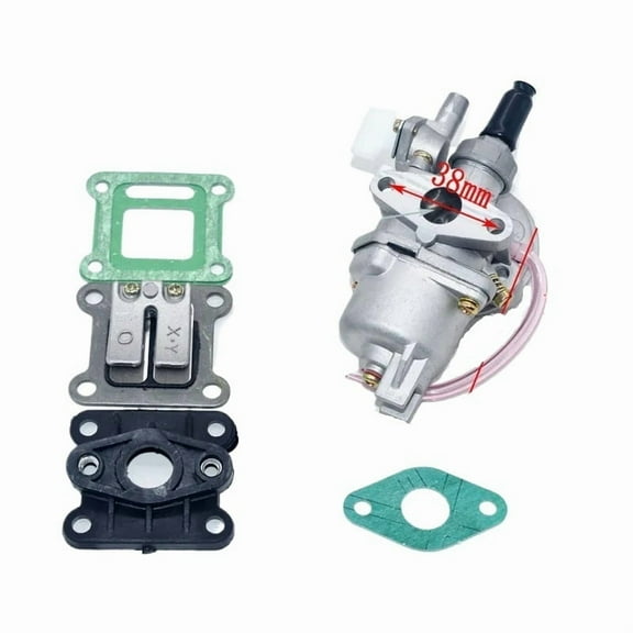 Applies to 47cc 49cc Carburetor Reed Valve Mainfold Kit for pocket bike Mini ATV/Dirt bike