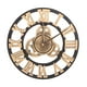 thumbnail image 1 of Reloj de pared decorativo con mecanismo industrial (30 cm, dorado, sin batería), 1 of 5