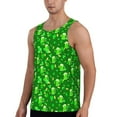 thumbnail image 2 of Gaeub St Patrick's Day2 Men's Athletic Tank Top, Workout Sleeveless Shirts, Running Tank Tops for Gym, Running, Training - 3X-Large, 2 of 9
