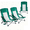 Green, variant on Taoset 2 PCS Low Profile Camping Chair, Breathable Mesh Folding Beach Chair, Lightweight Portable Concert Chair with Cup Holder & Armrests for Outdoor Events, Picnic, Lawn & Sand, Blue