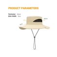 thumbnail image 1 of Sombrero para el sol para hombre Sombrero plegable de ala ancha Impermeable Protección UV Monta?ismo Al aire libre Malla transpirable Viajes Jardinería Sombrero de pesca Correa de barbilla ajustable LingWen 8390612191480, 1 of 1