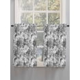 thumbnail image 5 of Spring Floral Living Room Curtains 2 Panel, Retro Country Flowers Leaves Botanical Gray Cafe Window Treatment, Farmhouse Bedroom Bathroom Kitchen Curtains Drapes 104"x54", 5 of 6