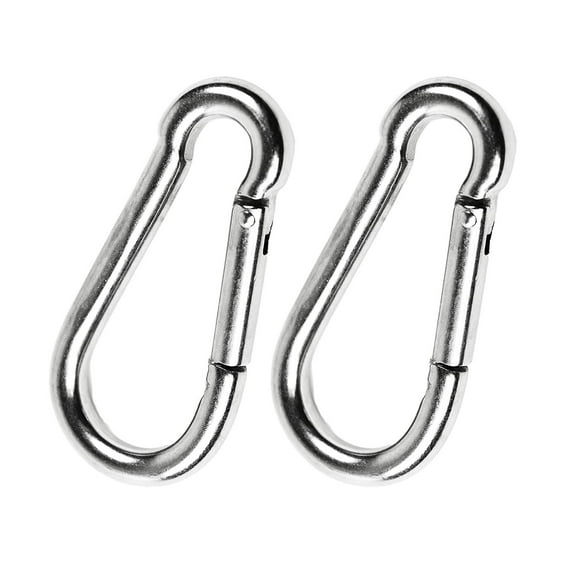 Marine City 316 Stainless-Steel 3-1/8 Inches Carabiners/Clip Snap Hook for Climbing, Fishing, Hiking Pack of 2