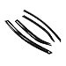 thumbnail image 3 of Tuningpros WD2-279 Dark Smoke 4 Pcs Set Window Visor (Outside Mount) Deflector Rain Guard Compatible with 2009-2013 Kia Forte, 3 of 4