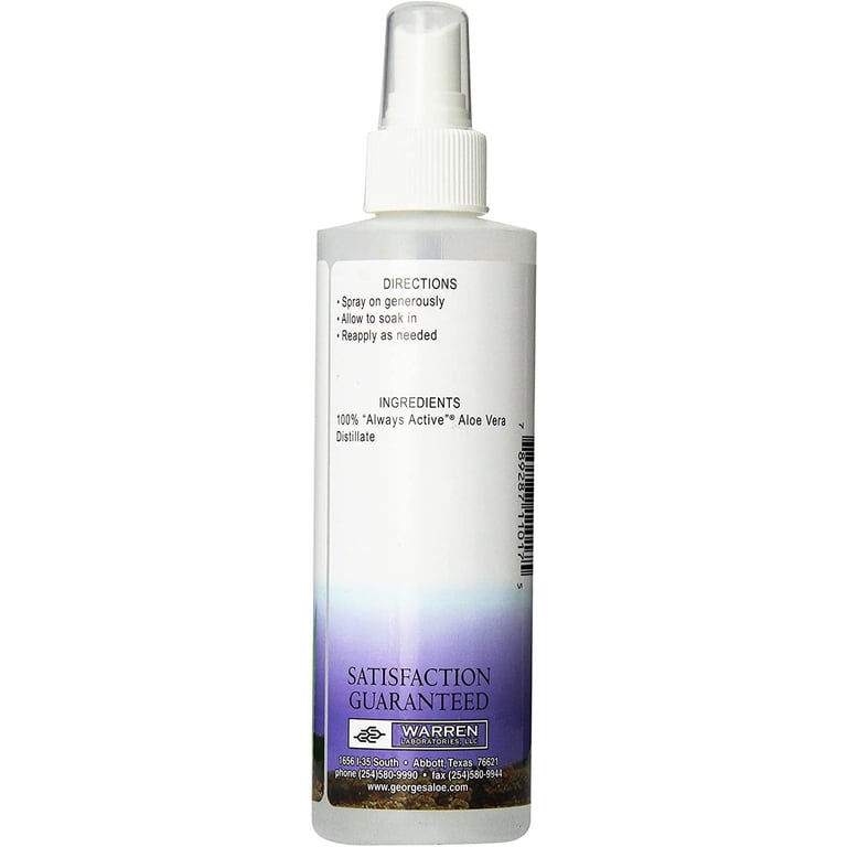 George's Aloe Vera Spray Mister Refreshes and Nourishes Skin, Always Active  Aloe 8 Oz - Walmart.com