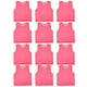thumbnail image 3 of YM-12 Uds. Chaleco de ejercicio de entrenamiento de fútbol para adultos transpirable de malla grande tamaño libre rojo rosa, 3 of 10