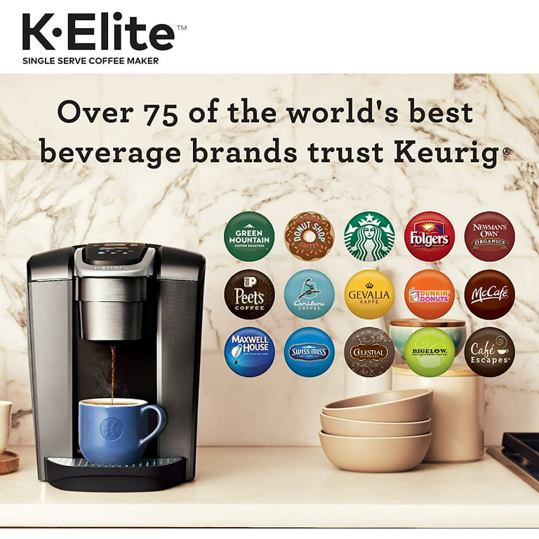 Keurig K-Elite Single Serve K-Cup Pod Coffee Maker, with Strong