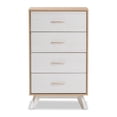 thumbnail image 4 of Baxton Studio Helena 4 Tiroirs Chest dans Natural et Whitewash, 4 of 10