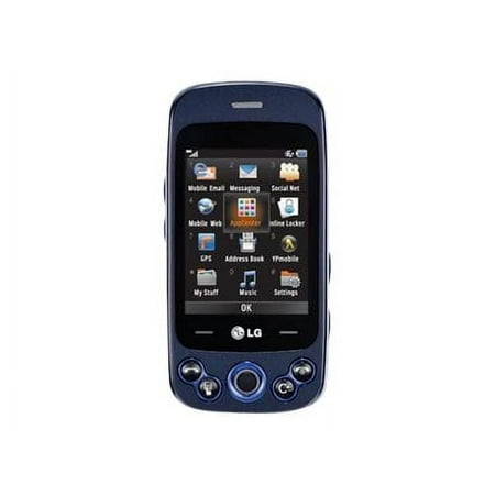 LG Neon 2 GW370 - 3G feature phone - microSD slot - LCD display - 240 x 320 pixels - rear camera 2 MP - AT&T - blue