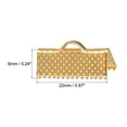 thumbnail image 2 of Unique Bargains 180Pack Ribbon Crimp Clamp Ends 22mm Cord End Clasp for DIY Craft Light Golden, 2 of 7